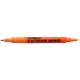 Marker ARTLINE, pentru electricieni, corp plastic, 2 capete, varfuri rotunde 0.4/1.0mm - orange