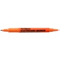 Marker ARTLINE, pentru electricieni, corp plastic, 2 capete, varfuri rotunde 0.4/1.0mm - orange