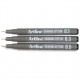 Marker pentru desen tehnic ARTLINE, varf fetru (0.1/0.3/0.5mm), 3 buc/set - negru