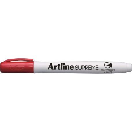 Marker pentru tabla de scris ARTLINE Supreme - Dry safe ink, varf rotund 1.5mm - rosu