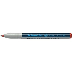 Universal non-permanent marker SCHNEIDER Maxx 225 M, varf 1mm - rosu