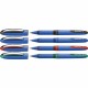 Roller cu cerneala SCHNEIDER One Hybrid C, ball point 0.5mm, 4 culori/set - (N,R,A,V)