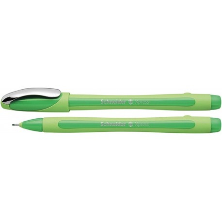 Liner SCHNEIDER Xpress, rubber grip, varf fetru 0.8mm - verde