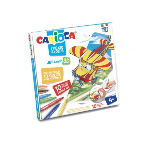 Set articole creative CARIOCA Create & Color - JET JUNIOR 3D