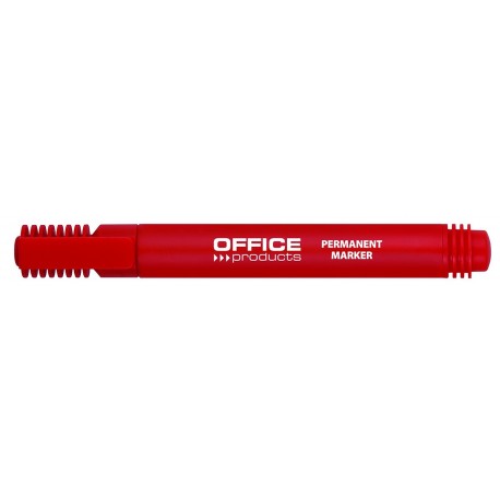 Permanent marker, varf rotund, corp plastic, Office Products - rosu