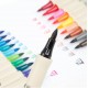 Marker pentru colorat ARTLINE Supreme, varf flexibil (tip pensula) - negru