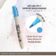 Marker pentru colorat ARTLINE Supreme, varf flexibil (tip pensula) - bleu