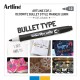 Marker ARTLINE Decorite, varf rotund 1.0mm - negru