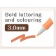 Marker ARTLINE Decorite, varf tesit 3.0mm - maro