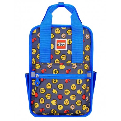 Rucsac Casual LEGO Tribini Fun Small - design Heads and Cup - albastru