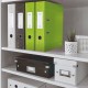 Biblioraft LEITZ 180 WOW, carton laminat, A4, 80 mm, verde