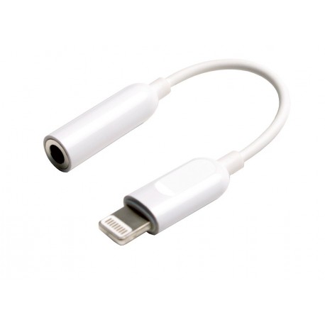 Adaptor Lightning to 3.5mm Jack, pentru audio - alb