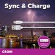 Cablu date GRIXX Optimum - 8-pin to USB Apple MFI License, impletit, lungime 3m - alb
