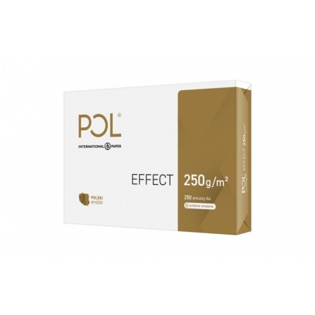 Carton A4, satinat, IP POL Effect, clasa A++, 168CIE, 250 gr./mp, 250 coli/top - alb