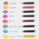 Patroane SCHNEIDER, 6buc/set - cerneala pastel blush