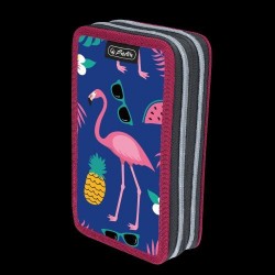 PENAR NEECHIPAT CU 2 FERMOARE, DIMENSIUNE 20 X 4,5 X 13 CM, MOTIV FLAMINGO