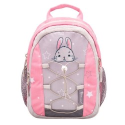 RUCSAC MINI KIDDY, DIMENSIUNE 23 X 20 X 9 + 6 CM, MOTIV WOODLAND ANIMAL RABBIT