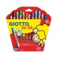 Creioane colorate jumbo + ascutitoare, 12 culori/cutie, GIOTTO be-be