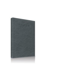 AGENDA DATATA RO A5, 352 PAGINI, COPERTA BURETATA, CULOARE GRI INCHIS 2024