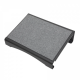 Suport pentru picioare, metalic, acoperit cu pasla, 40x30 cm, MAUL Flair - antracit