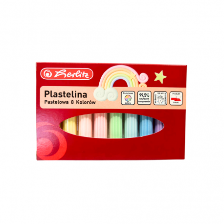 PLASTILINA HERLITZ SET 8 CULORI PASTEL