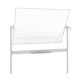 Tabla mobila NOBO Classic, otel lacuit, 120x90 cm, magnetica, include marker si tavita, alb