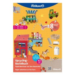 CARTE PENTRU ACTIVITATI CREATIVE CU STICKERE, MOTIV FARM, FORMAT A4 32 FILE, F1