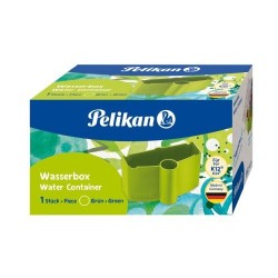 RECIPIENT APA CU BANDA ELASTICA PENTRU ATASARE PENSULE, CULOARE VERDE, CUTIE CARTON