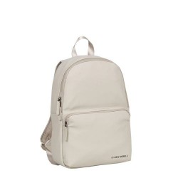 RUCSAC NEW REBELS HARPER-PROVIDENCE, DIMENSIUNI 28/8/40 CM, CULOARE BEJ