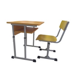 Set banca scolara+scaun Premium individuala, reglabila 700x500x780 mm (LxlxH), PLUS