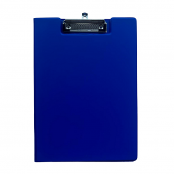 Clipboard dublu A4, plastifiat PP, Optima - albastru