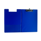 Clipboard dublu A4, plastifiat PP, Optima - albastru