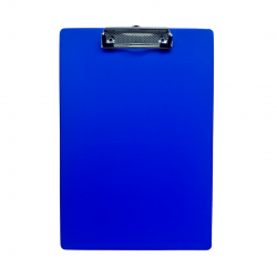 Clipboard simplu A4, plastifiat PP, Optima - albastru