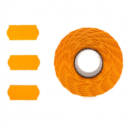 Etichete pret 26 x 12 mm 1500 buc/rola - portocaliu