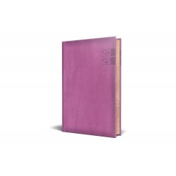 AGENDA DATATA RO A5, 352 PAGINI, COPERTA DIN PIELE SINTETICA, PREMIUM DELUXE NARNI, CULOARE PURPURIU, MARGINI FOLIO BRONZ, 2025