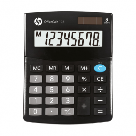 Calculator de birou, 8 digits, 125 x 101 x 33 mm, solar power, HP OC108