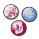 Insigne, 3buc/set, Roller NIKIDOM - Floralia