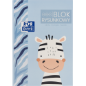 BLOC DESEN OXFORD KIDS A4, 20 FILE, HARTIE 120 G/MP, MOTIV ZEBRA