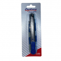 Cutter Optima Premium, lama 18mm otel carbon, sina metalica, zinc cu rubber grip