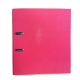 Biblioraft A4, plastifiat PP/PP, margine metalica, 75 mm, Optima Premium - rose