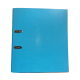 Biblioraft A4, plastifiat PP/paper, margine metalica, 75 mm, Optima Classic - sky blue