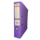 Biblioraft A4, plastifiat PP/paper, margine metalica, 75 mm, Optima Classic - violet