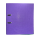 Biblioraft A4, plastifiat PP/paper, margine metalica, 75 mm, Optima Classic - violet