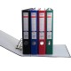 Biblioraft A4, plastifiat PVC/paper, margine metalica, 50 mm, Optima Budget - albastru